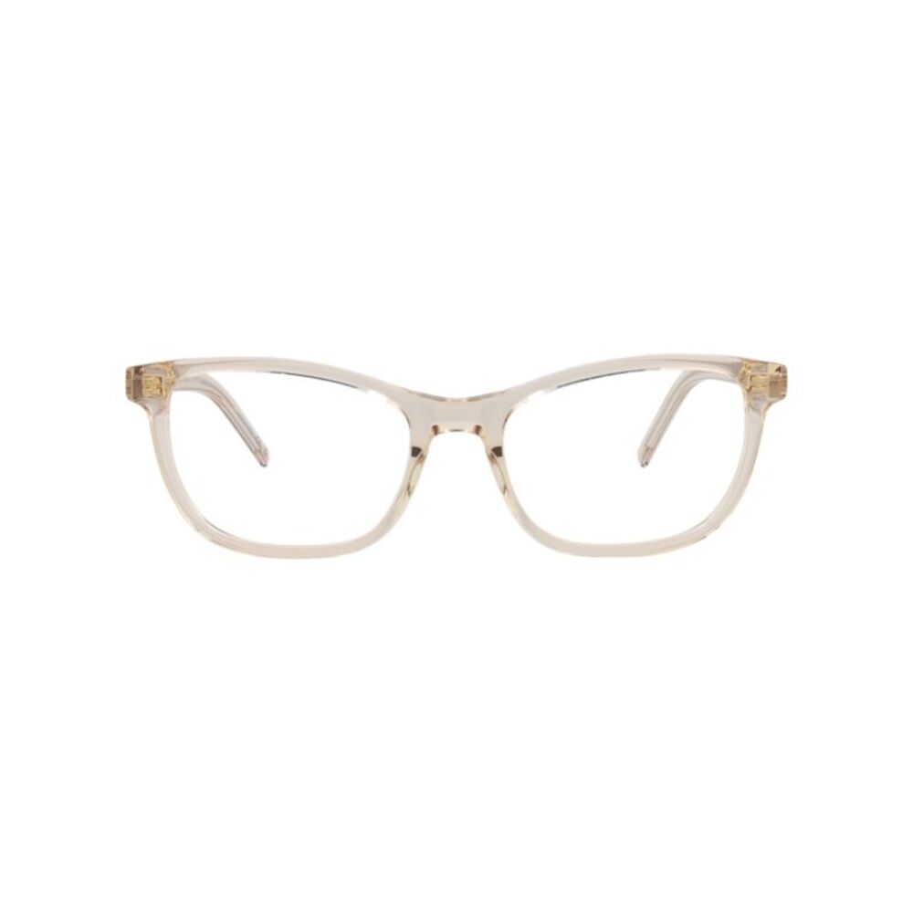 Saint Laurent Cat-Eye Frame Recycled Acetate Optical Frames Beige Womens